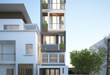 Công ty thiết kế nhà phố 4 tầng mặt tiền kinh doanh tại Phú Nhuận