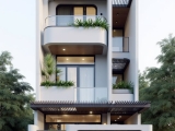 Thiết kế nhà phố 3 tầng 50m2 trọn gói tại Hóc Môn 