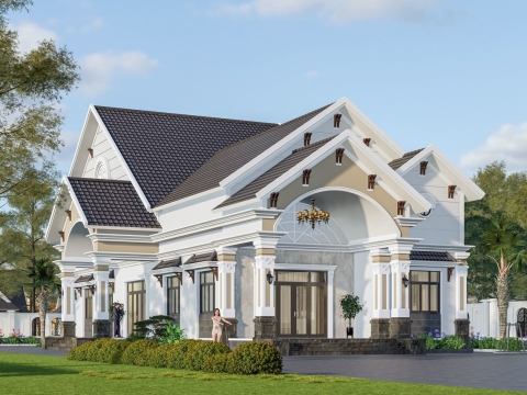 Thi công biệt thự cấp 4 trọn gói giá rẻ tại Hóc Môn
