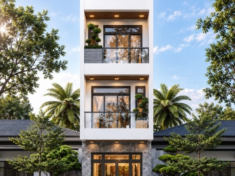 Top Mẫu Nhà Phố Hiện Đại 3 Tầng 1 Tum Tại Nhà Bè 